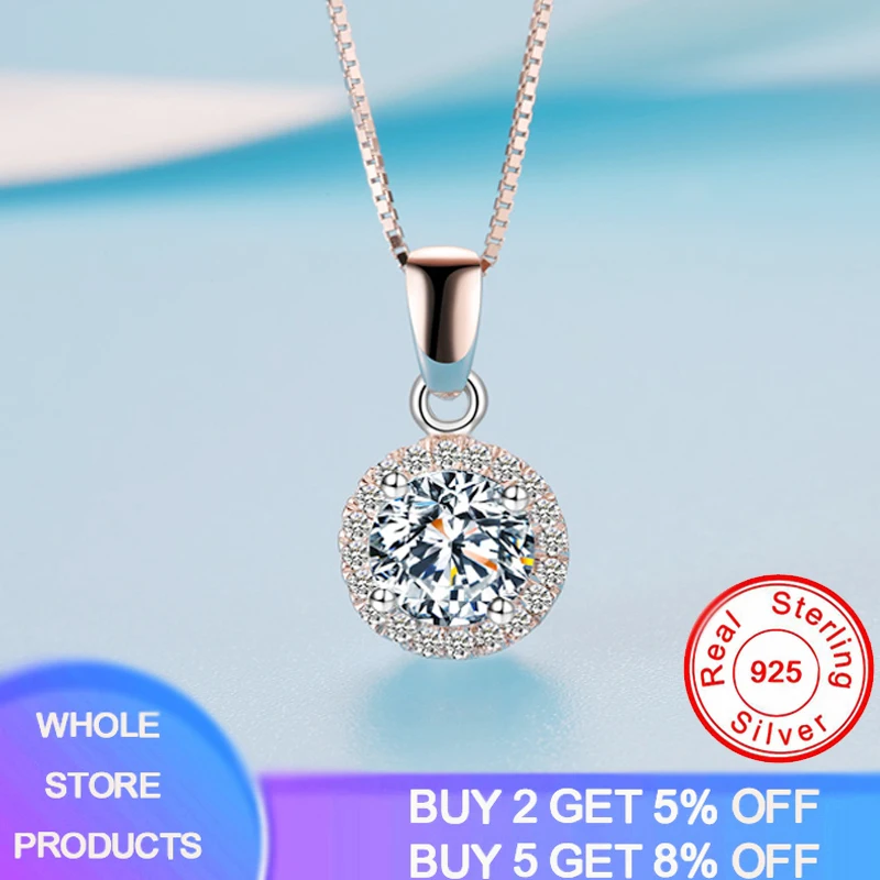 YANHUI Simply Small Round 1 Carat Cubic Zirconia Pendant Necklace Hot Sale Silver 925 Jewelery for Women and Girls
YANHUI Simply Small Round 1 Carat Cubic Zirconia Pendant Necklace Hot Sale Silver 925 Jewelery for Women and Girls