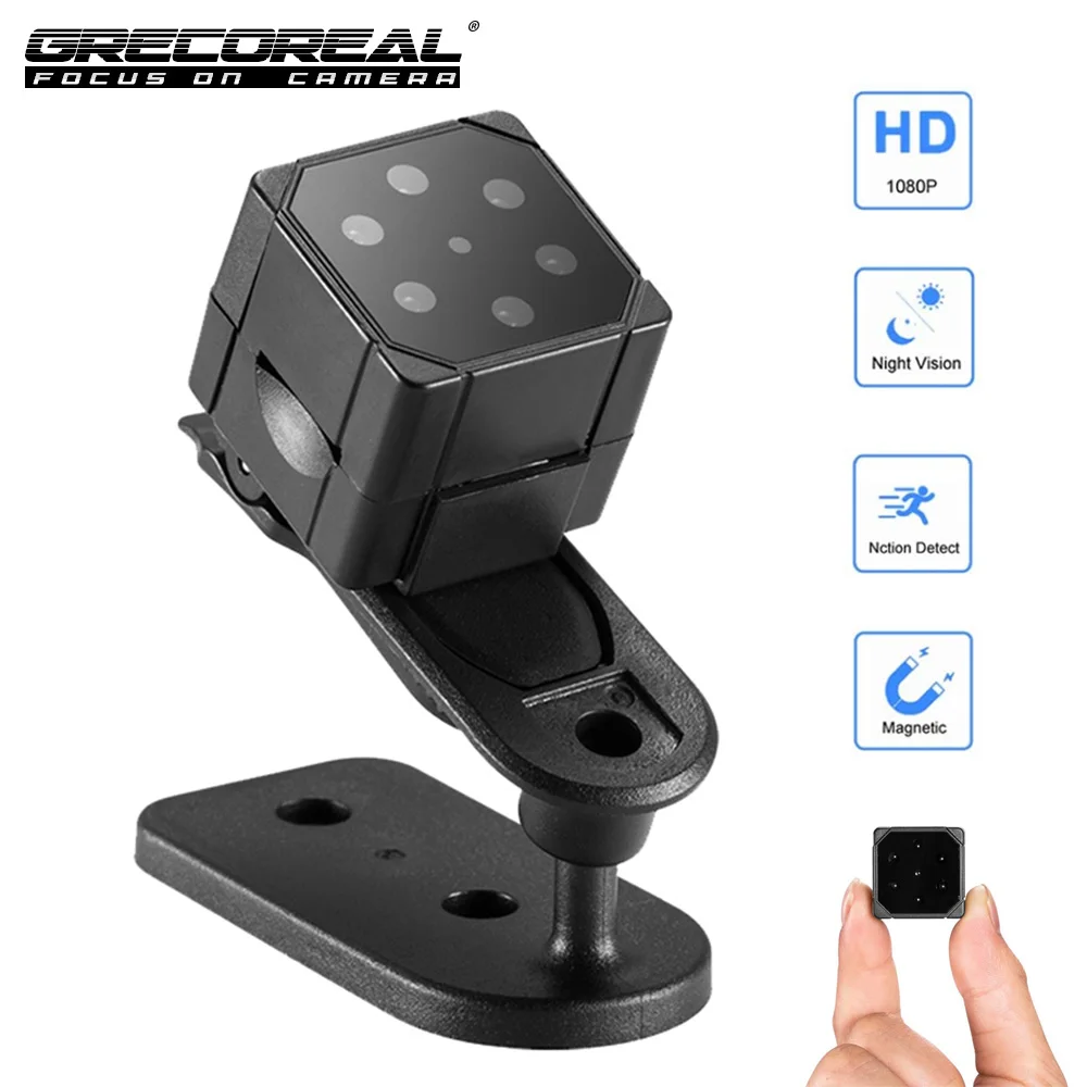 GRECOREAL SQ19 Mini Camera 1080P HD Indoor Home Sensing Infrared Night Vision Motion Detection Security Support Hidden TF Card
GRECOREAL SQ19 Mini Camera 1080P HD Indoor Home Sensing Infrared Night Vision Motion Detection Security Support Hidden TF Card