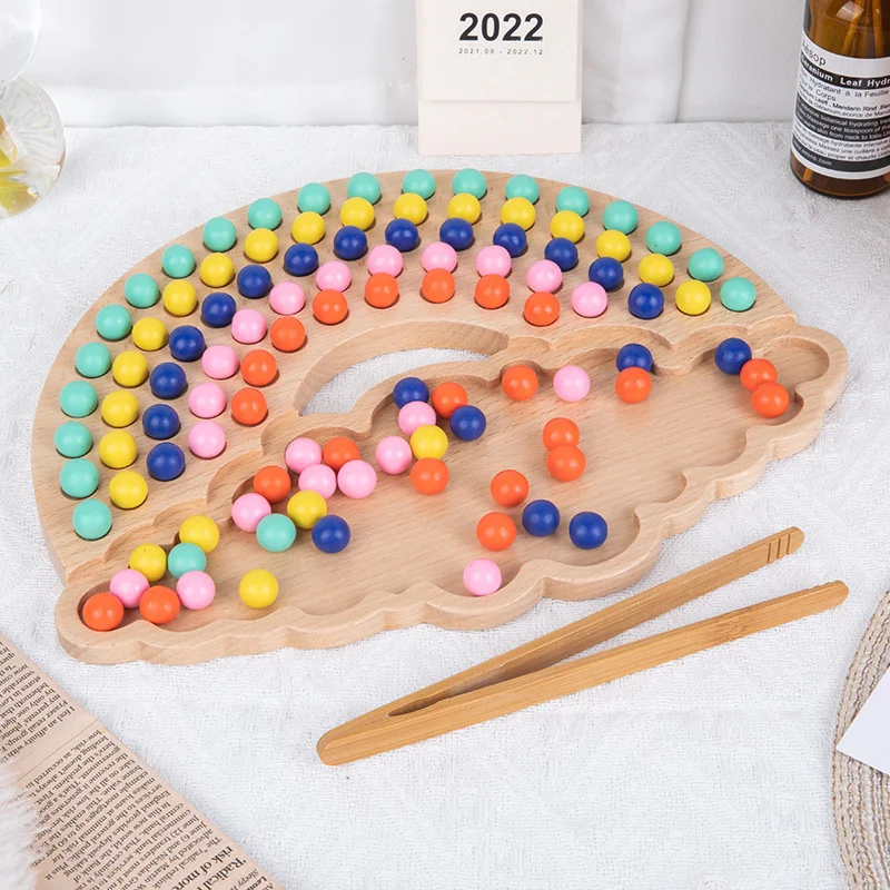Rainbow Board Baby Montessori Educational Wooden Toys Color Sorting Sensory Toys Kids Fine Motor Skills Activities for Children
Rainbow Board Baby Montessori Educational Wooden Toys Color Sorting Sensory Toys Kids Fine Motor Skills Activities for Children