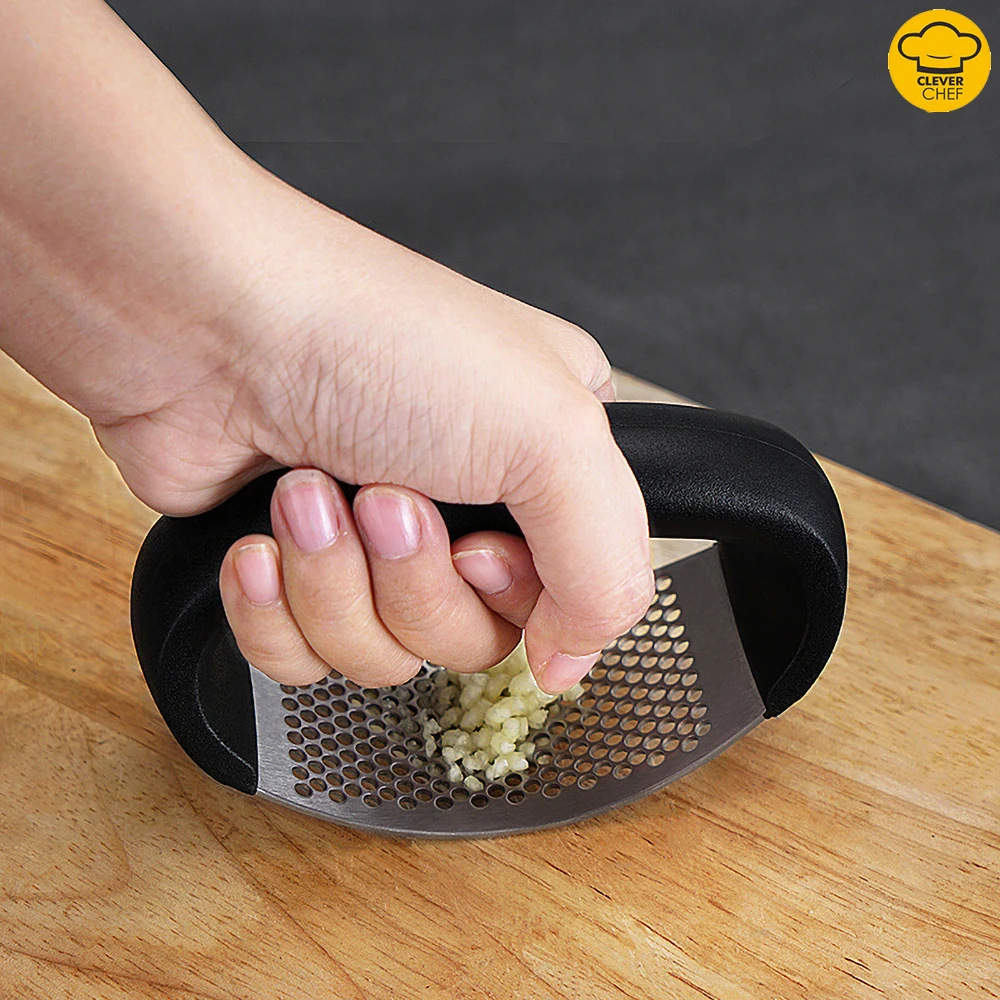 Clever Chef Stainless Steel Garlic Press Kitchen Gadgets and Accessories Black ABS Material Kitchen Tools
Clever Chef Stainless Steel Garlic Press Kitchen Gadgets and Accessories Black ABS Material Kitchen Tools