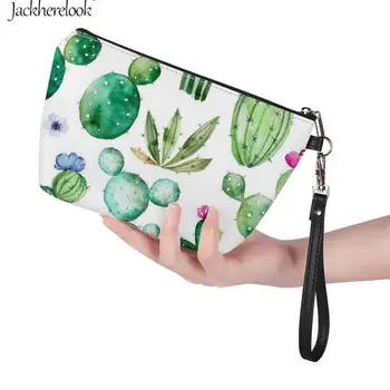Jackherelook Cartoon Cactuses Prints Cosmetic Bag Lady's Toiletry Necessary Storage Pouch Tropic Green Plant Kaktusy Makeup Case 
Jackherelook Cartoon Cactuses Prints Cosmetic Bag Lady's Toiletry Necessary Storage Pouch Tropic Green Plant Kaktusy Makeup Case