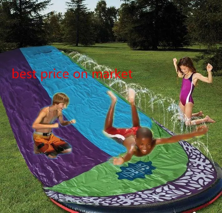2020 New Inflatable Water Slide Double Racer Pool Kids Summer Park Backyard Play Fun Outdoor Splash Slip Slide Wave Rider
2020 New Inflatable Water Slide Double Racer Pool Kids Summer Park Backyard Play Fun Outdoor Splash Slip Slide Wave Rider