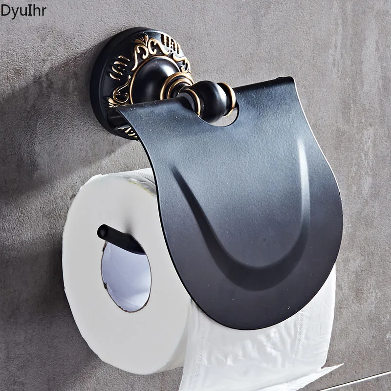 DyuIhr simple wall-mounted black space aluminum roll paper towel holder bathroom tissue box bathroom accessories
DyuIhr simple wall-mounted black space aluminum roll paper towel holder bathroom tissue box bathroom accessories