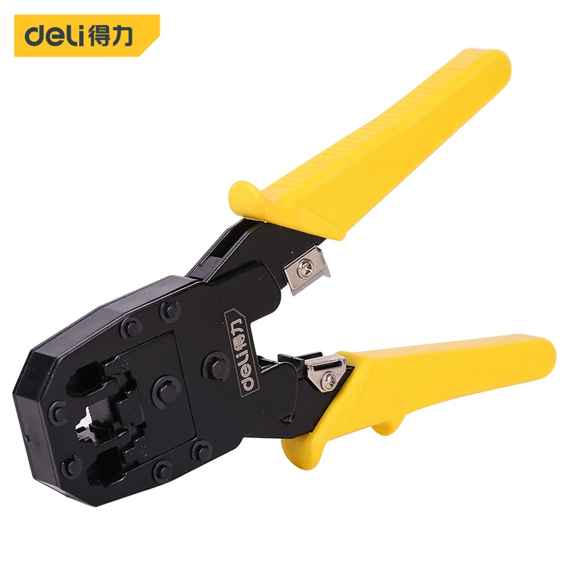 Deli Multifunction Crimping Cutter Tool Network Clamp Electrician Insulated Wire Strippers Pliers Internet Cable Bent Cut Plier
Deli Multifunction Crimping Cutter Tool Network Clamp Electrician Insulated Wire Strippers Pliers Internet Cable Bent Cut Plier