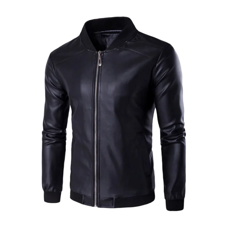 2018 New Style Spring And Autumn MEN'S Leather Coat Korean-style Trend Handsome Coat Youth Biker Leather Jacket 
2018 New Style Spring And Autumn MEN'S Leather Coat Korean-style Trend Handsome Coat Youth Biker Leather Jacket