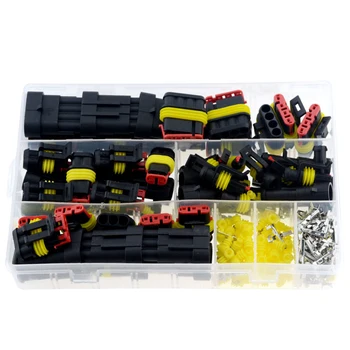 352PCS/BOX AMP 1.5 Car Waterproof Connectors 1P 2P 3P 4Pin 26 Sets Car Electrical Wire Connector Plug Truck Harness 300V 12A
352PCS/BOX AMP 1.5 Car Waterproof Connectors 1P 2P 3P 4Pin 26 Sets Car Electrical Wire Connector Plug Truck Harness 300V 12A