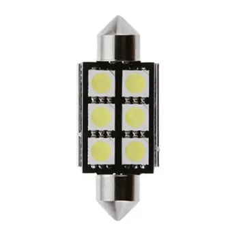 Car Roof Signal Lamp Decoded Double-pointed White LED Bulb Automobile License Plate Reading Interior Light
Car Roof Signal Lamp Decoded Double-pointed White LED Bulb Automobile License Plate Reading Interior Light