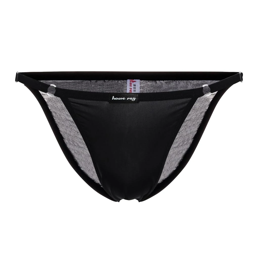 2Pcs Mens Cool Silky Briefs Thong Trunks Soft T-back Boxers Pouch Underwear 2Pcs Mens Cool Silky Briefs Thong Trunks Soft T-back Boxers Pouch Underwear