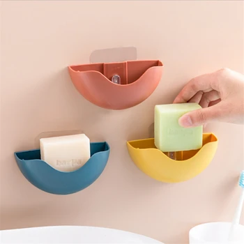 Drain Soap Box Nail-free Hanging Soap Dish Holder Rack Semicircle Wall Mount Bathrooms PP Tray Container Storage Organizer Case
Drain Soap Box Nail-free Hanging Soap Dish Holder Rack Semicircle Wall Mount Bathrooms PP Tray Container Storage Organizer Case