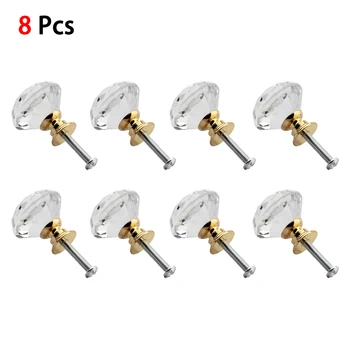 8 Pcs Diamond Shape Design Crystal Glass Knobs Drawer Handle Cupboard Drawer Pull Kitchen Cabinet Door Wardrobe Handles Hardware
8 Pcs Diamond Shape Design Crystal Glass Knobs Drawer Handle Cupboard Drawer Pull Kitchen Cabinet Door Wardrobe Handles Hardware