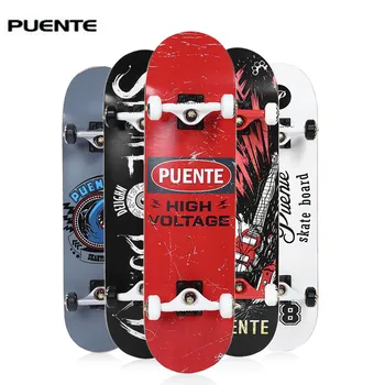 PUENTE 608 Skate Board ABEC - 9 Adult Four-Wheel Double Snubby Maple Skateboard Skate Board Maple Long Board Skateboarding
PUENTE 608 Skate Board ABEC - 9 Adult Four-Wheel Double Snubby Maple Skateboard Skate Board Maple Long Board Skateboarding