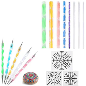 16 Pcs Mandala Dotting Tools for Painting Rocks Mandala Stencils Kit Ball Stylus Clay Sculpting Carving Tools
16 Pcs Mandala Dotting Tools for Painting Rocks Mandala Stencils Kit Ball Stylus Clay Sculpting Carving Tools
