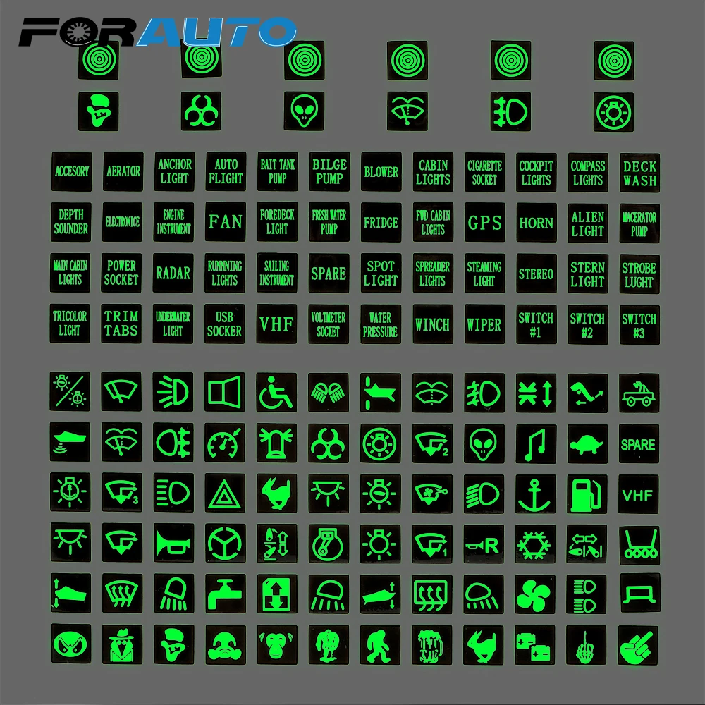 FORAUTO Car Sticker Circuit Panel Decal Truck Instrument Decoration Rocker Switch Label PVC Luminous Decals
FORAUTO Car Sticker Circuit Panel Decal Truck Instrument Decoration Rocker Switch Label PVC Luminous Decals