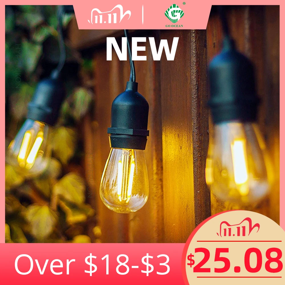 GO OCEAN 5m 10 Bulb LED Globular String Lights Outdoor Waterproof G45 S14 Ball String Lighting Christmas Wedding Garden Party
GO OCEAN 5m 10 Bulb LED Globular String Lights Outdoor Waterproof G45 S14 Ball String Lighting Christmas Wedding Garden Party