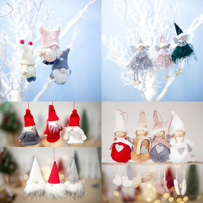 Christmas Dolls Decoration Cute Angel Plush Doll Christmas Old Man Pendant Ornament Home Christmas Tree Decoration Children Gift 
Christmas Dolls Decoration Cute Angel Plush Doll Christmas Old Man Pendant Ornament Home Christmas Tree Decoration Children Gift