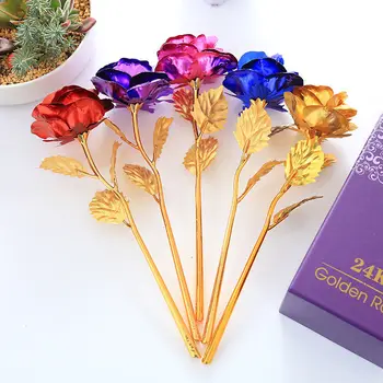 24K Gold Plated Golden Rose Flower Valentine's Day Wedding Birthday Gifts Girlfriend Gift 6 Color Available (no box)
24K Gold Plated Golden Rose Flower Valentine's Day Wedding Birthday Gifts Girlfriend Gift 6 Color Available (no box)