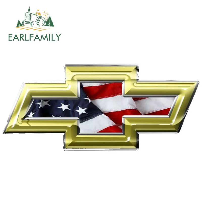 EARLFAMILY 13cm x 5.6cm FOR Chevy Bowtie Emblem Vinyl Sticker Nascar Auto Racing USA Flag Helmet Waterproof Car Stickers
EARLFAMILY 13cm x 5.6cm FOR Chevy Bowtie Emblem Vinyl Sticker Nascar Auto Racing USA Flag Helmet Waterproof Car Stickers