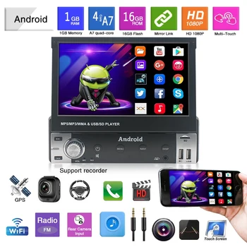 1Din Car Radio Android 9.1 Multimedia Player Audio Radio 7 Inch Screen GPS Navigation WiFi Bluetooth Reversing Camera
1Din Car Radio Android 9.1 Multimedia Player Audio Radio 7 Inch Screen GPS Navigation WiFi Bluetooth Reversing Camera