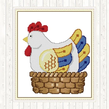 Hen Hatching Eggs Handmade Cross Stitch Kit DMC Cotton Thread Printed Canvas DIY Needlework Crafts 14CT 11CT Counted and Stamped
Hen Hatching Eggs Handmade Cross Stitch Kit DMC Cotton Thread Printed Canvas DIY Needlework Crafts 14CT 11CT Counted and Stamped