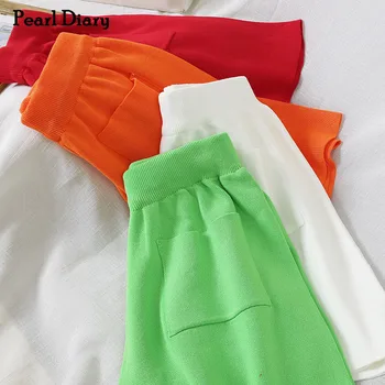 Pearl Diary Knitted Rib Short Pant Summer Knit Elasticated Waist Loose Casual Culottes Shorts Solid Color Wide Leg Pockets
Pearl Diary Knitted Rib Short Pant Summer Knit Elasticated Waist Loose Casual Culottes Shorts Solid Color Wide Leg Pockets