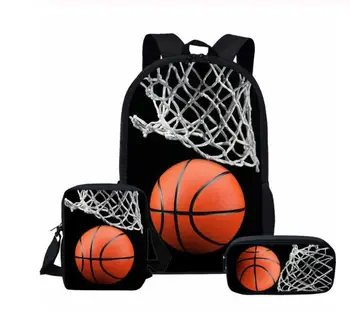 Schoolbags for Teenage Boys Kids Basketball Print School Backpacks Children Custom Cartoon School Bag Set 3Pcs Book Bags
Schoolbags for Teenage Boys Kids Basketball Print School Backpacks Children Custom Cartoon School Bag Set 3Pcs Book Bags