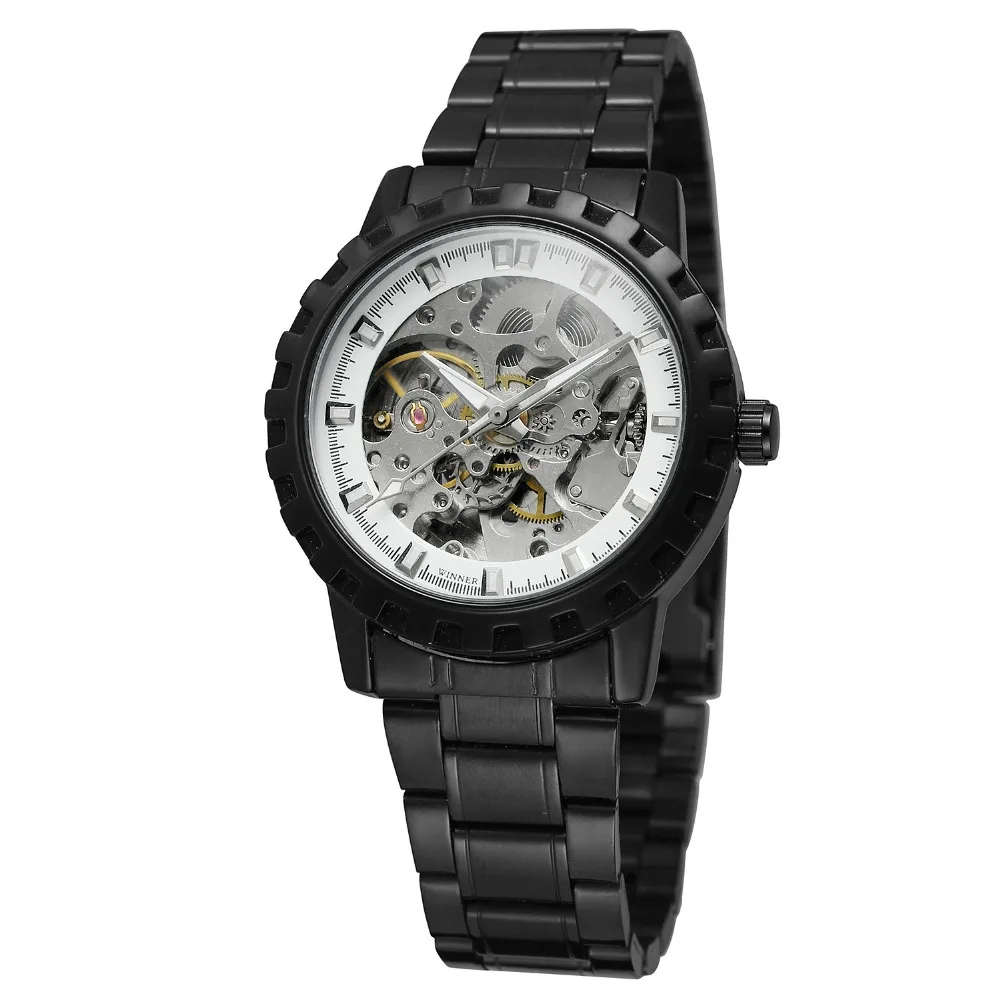 Winner Men Fashion Casual Electroplated Tungsten Steel Retro Hollow out Fully Automatic Mechanical Wrist Watch
Winner Men Fashion Casual Electroplated Tungsten Steel Retro Hollow out Fully Automatic Mechanical Wrist Watch