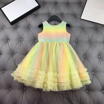 European and American children's wear 2020 summer new style Yellow baby with sleeveless gradient printing Girl's dress
European and American children's wear 2020 summer new style Yellow baby with sleeveless gradient printing Girl's dress