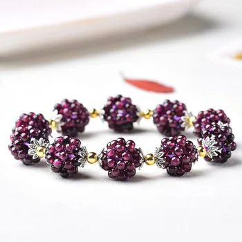 High quality Natural garnet hand knitted bracelet mature grape harvest fashion women crystal bracelet jewelry gifts
High quality Natural garnet hand knitted bracelet mature grape harvest fashion women crystal bracelet jewelry gifts