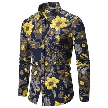 2020 New Summer Men Shirt Tops Long Sleeve Hawaiian Shirts Cotton Casual Floral Shirts Wave Regular Men Clothing Fashion 
2020 New Summer Men Shirt Tops Long Sleeve Hawaiian Shirts Cotton Casual Floral Shirts Wave Regular Men Clothing Fashion