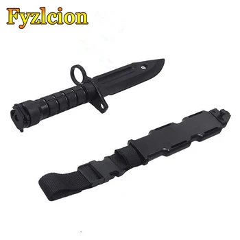Hunting Multi Tool Rubber Knife M9 Dagger Model Tactical Plastic Bayonet for Gift Toy Army Fan Collect CS Game Military Training
Hunting Multi Tool Rubber Knife M9 Dagger Model Tactical Plastic Bayonet for Gift Toy Army Fan Collect CS Game Military Training