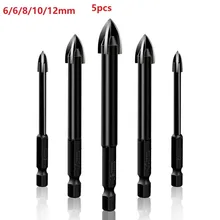5Pcs Universal Cross Alloy Electric Drill Bit Hole Opener For Drilling Marble Ceramic Mirror Iron Tile Glass Power Tool Bits
5Pcs Universal Cross Alloy Electric Drill Bit Hole Opener For Drilling Marble Ceramic Mirror Iron Tile Glass Power Tool Bits