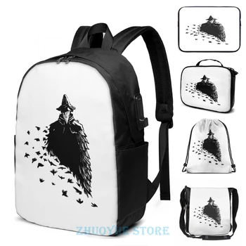 Funny Graphic print The Crow(2) USB Charge Backpack men School bags Women bag Travel laptop bag 
Funny Graphic print The Crow(2) USB Charge Backpack men School bags Women bag Travel laptop bag