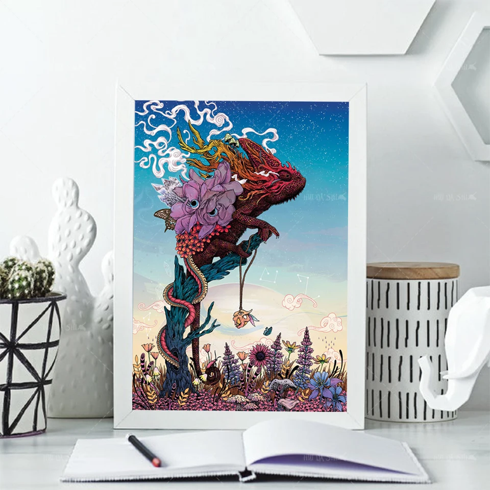 Nordic Chameleon Modular Picture Modern HomeDecoration Lizard Wall Art Canvas Prints Nordic Painting Bedroom Simple Frame Poster
Nordic Chameleon Modular Picture Modern HomeDecoration Lizard Wall Art Canvas Prints Nordic Painting Bedroom Simple Frame Poster