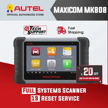 Autel MaxiCOM MK808 MX808 OBD OBDII Diagnostic Tool Key Programmer OBD2 Scanner Auto Code Reader Automotive Tools Tester For Car
Autel MaxiCOM MK808 MX808 OBD OBDII Diagnostic Tool Key Programmer OBD2 Scanner Auto Code Reader Automotive Tools Tester For Car