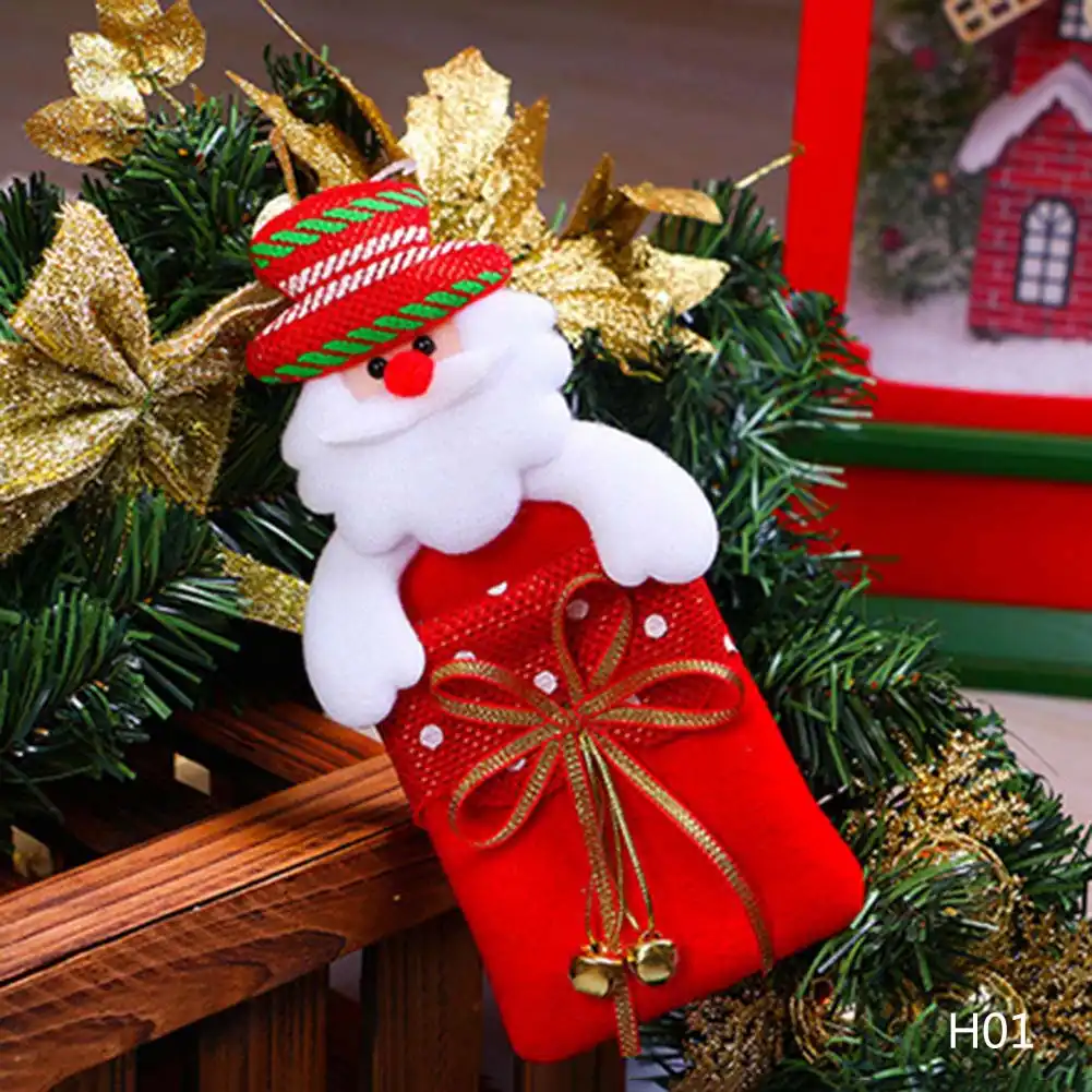 1pcs santa claus gifts christmas pendant tree decorations