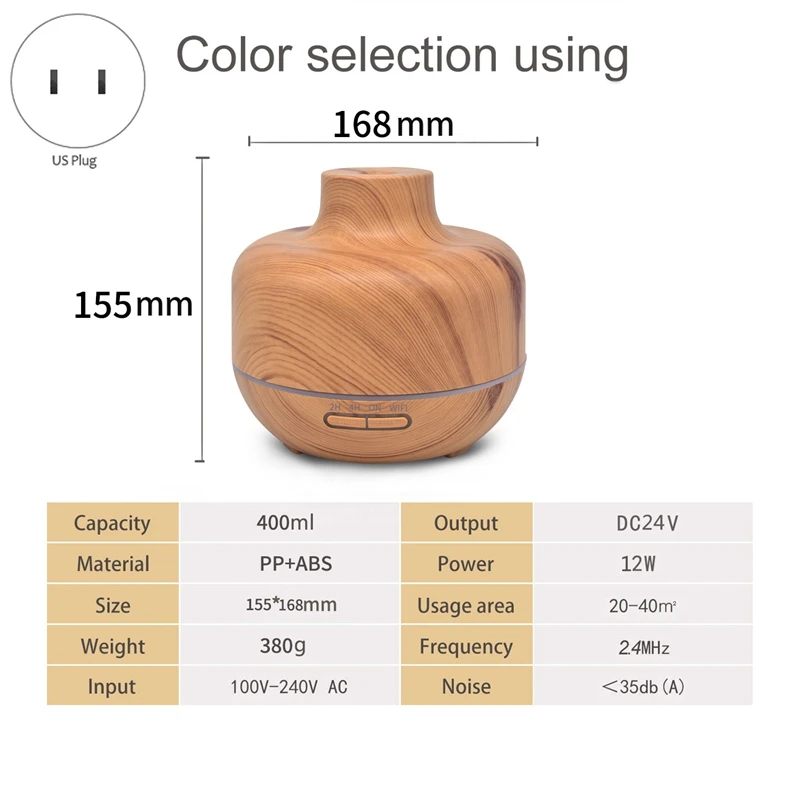Smart Wifi Aroma Essential Oil Diffuser Air Humidifier Compatible with Alexa and Google Home Amazon Voice Control
Smart Wifi Aroma Essential Oil Diffuser Air Humidifier Compatible with Alexa and Google Home Amazon Voice Control