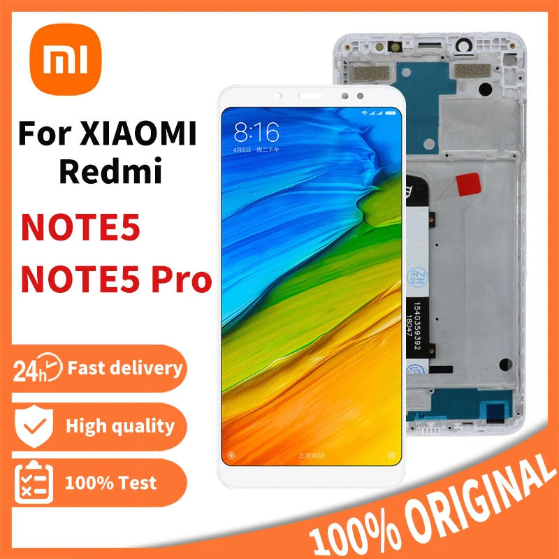 ЖК-дисплей с сенсорным экраном и рамкой для Xiaomi Redmi Note 5 Pro Prime | Мобильные телефоны
