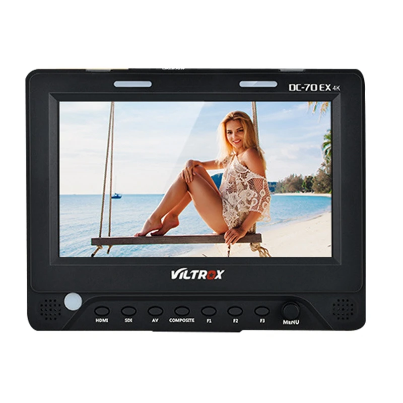 Viltrox DC-70EX Pro 7 inch 4K HDMI SDI AV TALLY Input Output Video HD LCD Camera Video Monitor Display Field for Canon Nikon Son
Viltrox DC-70EX Pro 7 inch 4K HDMI SDI AV TALLY Input Output Video HD LCD Camera Video Monitor Display Field for Canon Nikon Son