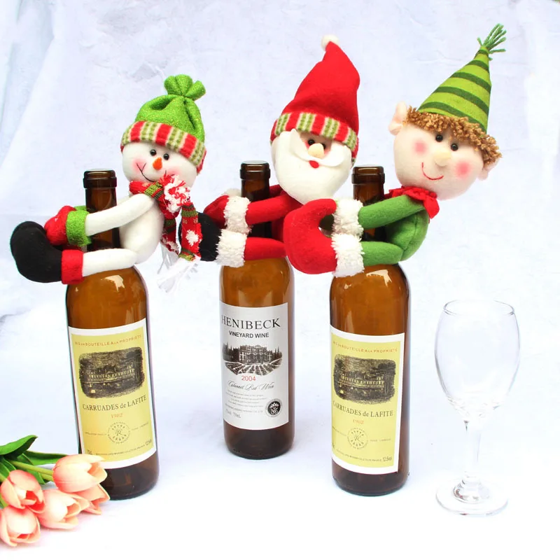 Christmas Wine Bottle Cover Snowman Santa Claus Elf Wine Topper Cover Christmas Dolls Tree Ornament Party Decoration Gift
Christmas Wine Bottle Cover Snowman Santa Claus Elf Wine Topper Cover Christmas Dolls Tree Ornament Party Decoration Gift
