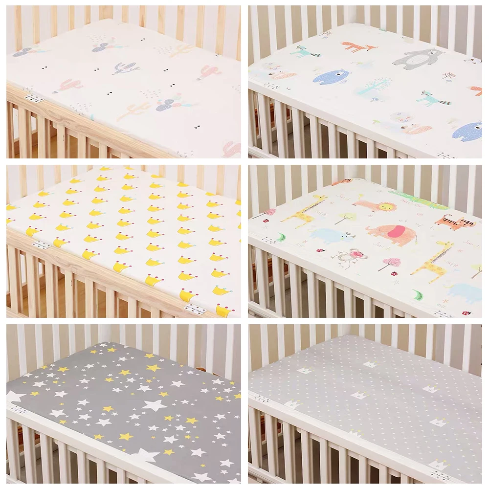 Baby Crib Cotton Bed Fitted Sheet Children's Cartoon Bed Mattress Cover Print Newborn Toddler Bedding Sheet For Babies 130x70cm
Baby Crib Cotton Bed Fitted Sheet Children's Cartoon Bed Mattress Cover Print Newborn Toddler Bedding Sheet For Babies 130x70cm