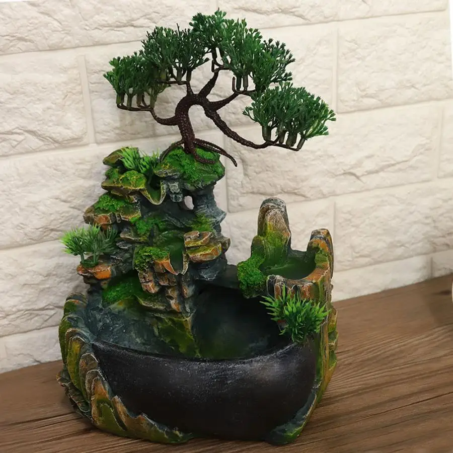 Antique Home Decoration Accessories Desktop Fountain Waterfall Small Rockery Humidifier Home Desk Decoration US Plug 110V
Antique Home Decoration Accessories Desktop Fountain Waterfall Small Rockery Humidifier Home Desk Decoration US Plug 110V