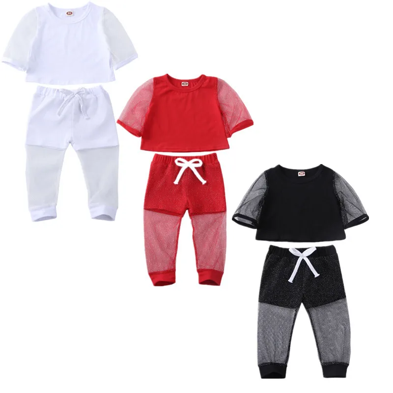 2020 Summer Fashion Toddler Baby Girl Kid Clothes Sets 1-5Y Lace Shining Short Sleeve Tops Pants Sets Formal Party Clothes
2020 Summer Fashion Toddler Baby Girl Kid Clothes Sets 1-5Y Lace Shining Short Sleeve Tops Pants Sets Formal Party Clothes