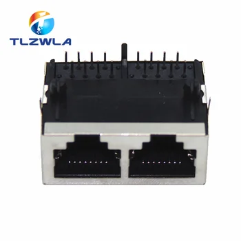 5PCS 1*2 RJ45 Metal 16 Pin Female PCB Right Angle Board Jack Connector 8P8C Crystal Head Socket 1x2 21mm Network Interface
5PCS 1*2 RJ45 Metal 16 Pin Female PCB Right Angle Board Jack Connector 8P8C Crystal Head Socket 1x2 21mm Network Interface