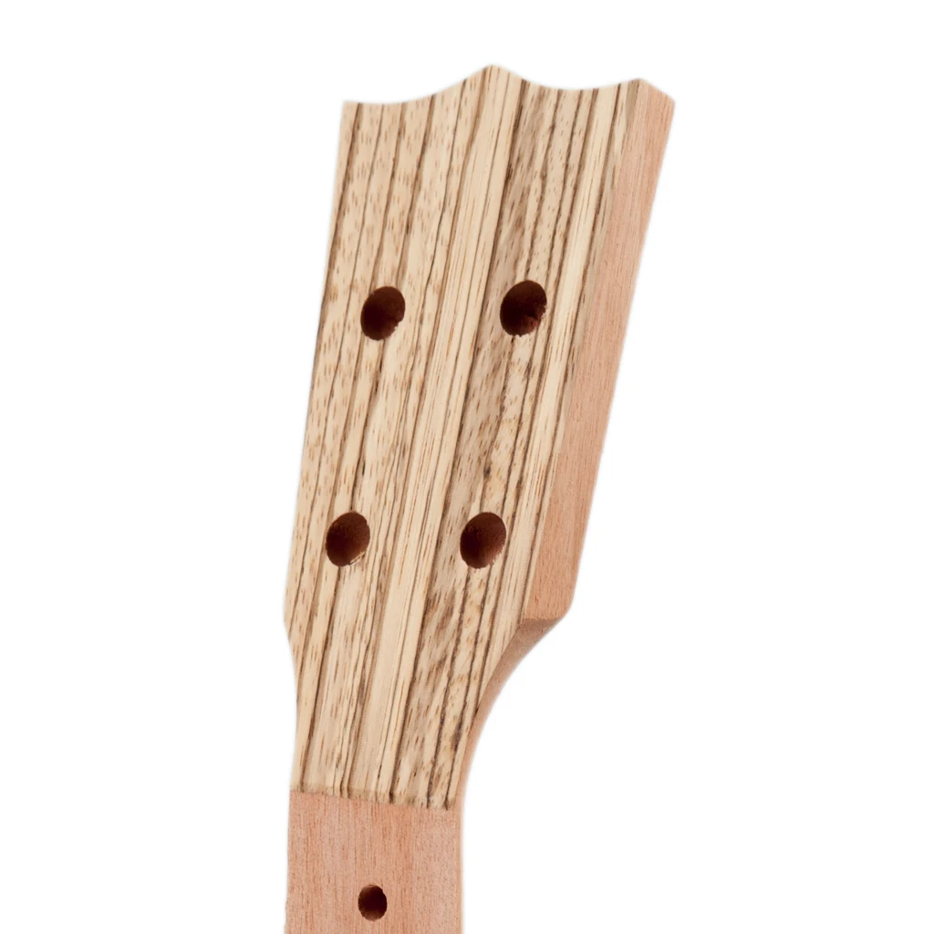 Rosewood Fingerboard Zebrawood Ukulele Neck DIY Hawaii Guitar Parts for 23 inch ukulele Rosewood Fingerboard Zebrawood Ukulele Neck DIY Hawaii Guitar Parts for 23 inch ukulele