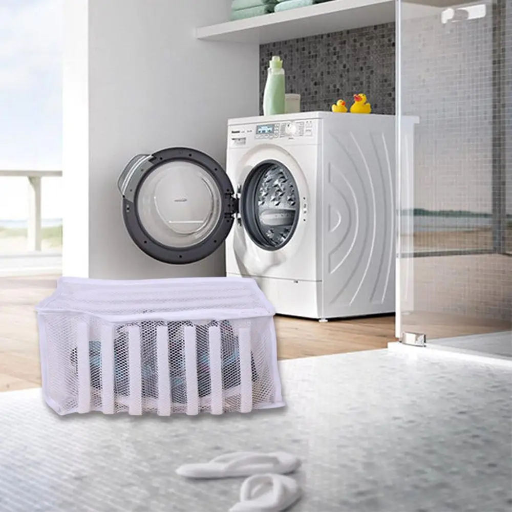 Padded Net Wash Bag Trainer Shoes Protector Washing Machine Friendly Laundry Bag Drying Bag Shoe Cover Tool
Padded Net Wash Bag Trainer Shoes Protector Washing Machine Friendly Laundry Bag Drying Bag Shoe Cover Tool