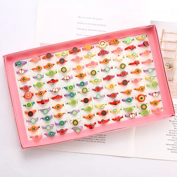 100pcs Mixed Color Fruit Series Ring Set Children Ring Girl Birthday Party Gift Cartoon Kiwi Finger Rings For Women
100pcs Mixed Color Fruit Series Ring Set Children Ring Girl Birthday Party Gift Cartoon Kiwi Finger Rings For Women