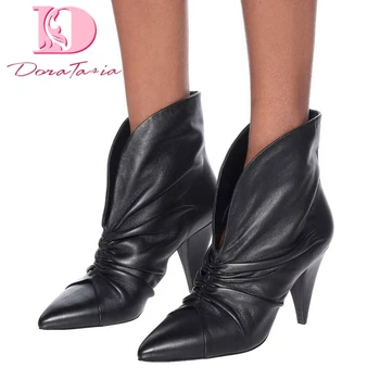 Doratasia 2020 Big Size 43 Trendy Brand Pointed High Heels Genuine Leather Cow Skin Women Shoes Boots
Doratasia 2020 Big Size 43 Trendy Brand Pointed High Heels Genuine Leather Cow Skin Women Shoes Boots