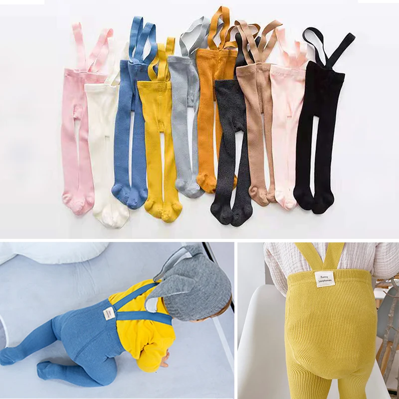 Штаны для новорожденных колготки штаны с высокой талией перекрестными ремнями