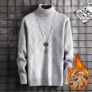 Mens Sweaters Long Sleeve High Collar Sleeve Winter White Black Red Grey Turtleneck Pullovers Fleece Casual Mens Sweater 
Mens Sweaters Long Sleeve High Collar Sleeve Winter White Black Red Grey Turtleneck Pullovers Fleece Casual Mens Sweater