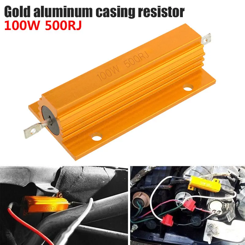 Aluminum Shell Resistance 100W Tool Part Braking Resistor Gadget Car Turn Signal Wire Winding Portable Accessories
Aluminum Shell Resistance 100W Tool Part Braking Resistor Gadget Car Turn Signal Wire Winding Portable Accessories